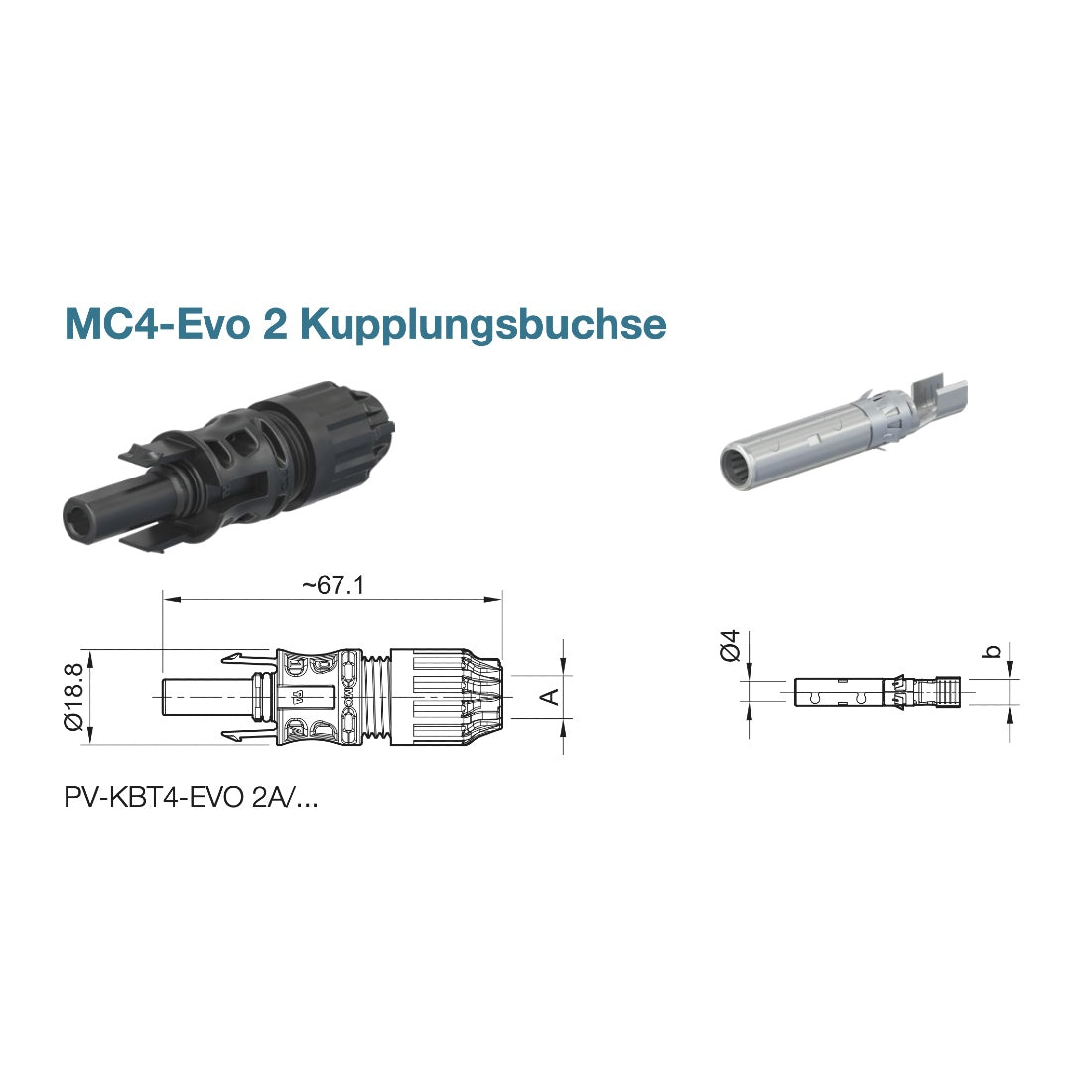 Stäubli MC4-Evo 2 Stecker-Paar